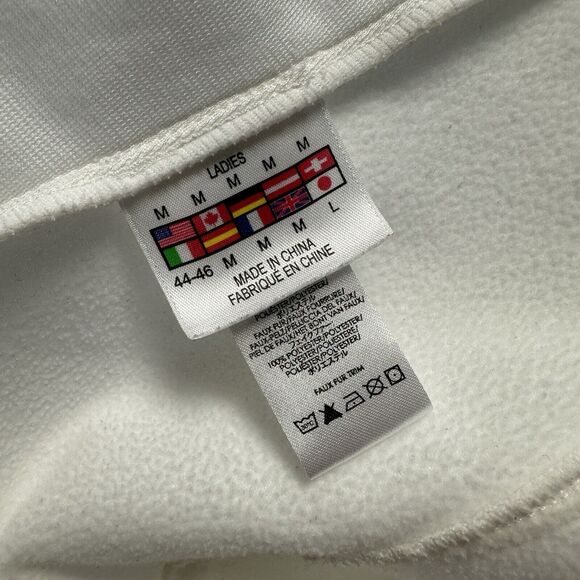 Spyder M White Colorblock Soft Shell Ski Snowboard Jacket Faux Fur Lined Hood - Picture 9 of 12